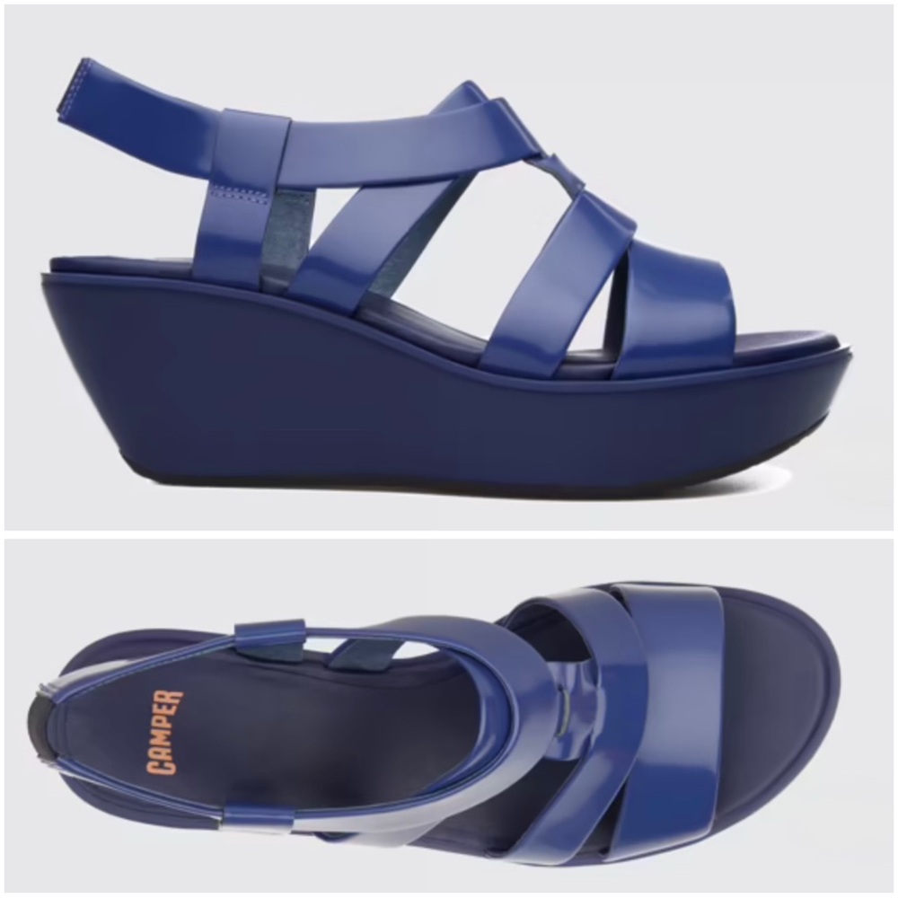 Camper Damas Platform Wedge Strappy Sandals Shoes